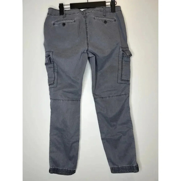 Eileen Fisher Gray Cargo Jogger Zipper Pants Petite Size 8P Lyocell Cotton - Picture 3 of 8